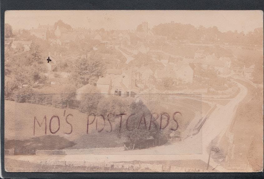 Oxfordshire Postcard - Aerial View of Wootton or Woodstock Village, 1906 - Mo’s Postcards 