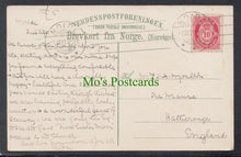 Load image into Gallery viewer, Norway Postcard - Artist View of Gudvangen, 1912 - Mo’s Postcards
