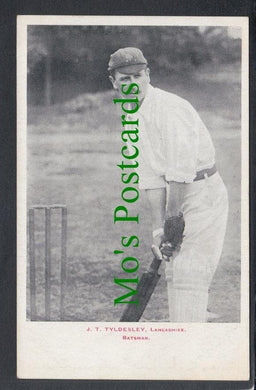 Sports Postcard - Cricket - J.T.Tyldesley, Lancashire