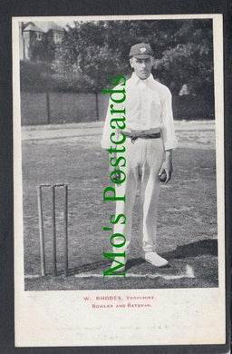 Sports Postcard - Cricket - W.Rhodes, Yorkshire