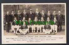 Load image into Gallery viewer, Sports Postcard - Australian Cricket Team, England, 1934
