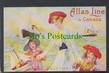 Load image into Gallery viewer, Shipping Postcard - Allan Line to Canada