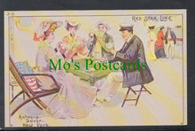 Load image into Gallery viewer, Shipping Postcard - Red Star Line, Game of Bridge