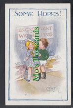Load image into Gallery viewer, Children Postcard - Some Hopes!, Wedding Rings