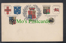 Load image into Gallery viewer, Heraldic Postcard - England and Oceania