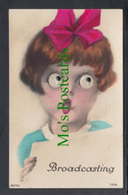 Load image into Gallery viewer, Novelty Postcard - Broadcasting, Moving Eyes