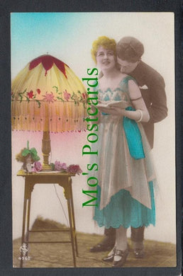 Glamour Postcard - Romantic Couple