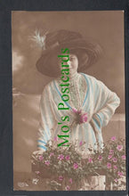 Load image into Gallery viewer, Glamour Postcard - Ladies Fashion - Fancy Hat