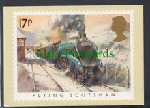 Load image into Gallery viewer, Postage Stamp Postcard - Flying Scotsman