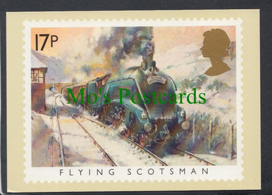 Postage Stamp Postcard - Flying Scotsman