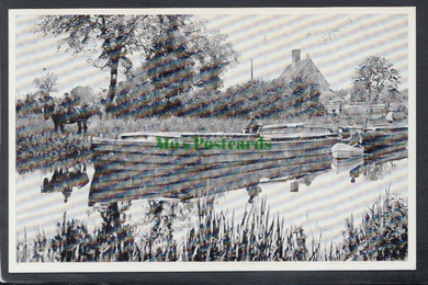 Suffolk Postcard - Barges on The Stour 1905 (Repro) - Mo’s Postcards 