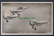Load image into Gallery viewer, Aviation - Gloster Aircraft in Formation - Mo’s Postcards