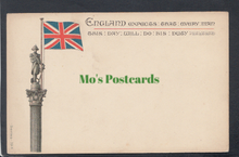 Load image into Gallery viewer, Patriotic Postcard - Nelson's Column - England Expects - Mo’s Postcards