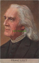 Load image into Gallery viewer, Music Postcard - Composer Franz Liszt