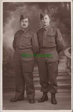 Military Postcard - Two British Soldiers