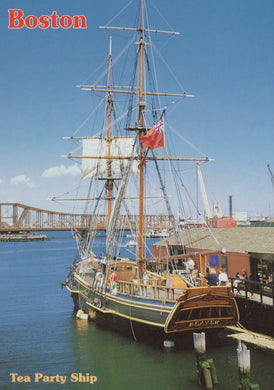 America Postcard - Boston Tea Party Ship, Boston, Massachusetts - Mo’s Postcards 