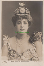 Load image into Gallery viewer, Actress Postcard - Miss Phyllis Broughton
