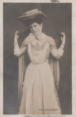 Postcard of Edwardian Actress Alice Hollander