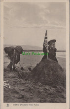 Load image into Gallery viewer, Children Postcard - Here Stands The Flag