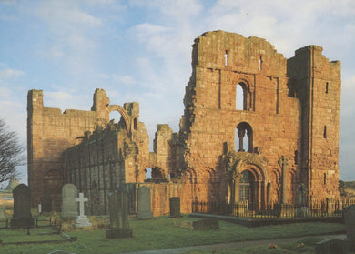 Northumberland Postcard - The Benedictine Priory on Holy Island, Lindisfarne Priory - Mo’s Postcards 