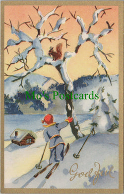 Greetings Postcard - God Jul / Merry Christmas