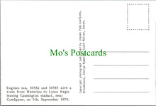 Load image into Gallery viewer, Engine Nos 30582 and 30583 Leaving Cannington Viaduct