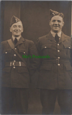 Military Postcard - Two Military Men
