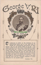 Load image into Gallery viewer, Royalty Postcard - H.M.King George V.
