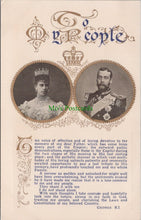Load image into Gallery viewer, H.M.King George V and Princess Mary
