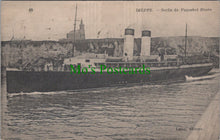 Load image into Gallery viewer, Shipping Postcard - Dieppe, Sortie Du Paquebot Rouen