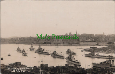 Fleet of Warships in Sliema Harbour, Malta