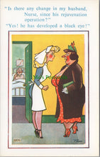 Load image into Gallery viewer, Comic Postcard - Nurse / Operation / Husband

