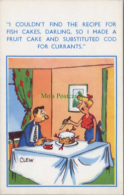 Comic Postcard - Recipe / Cake / Couple
