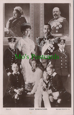 Royalty Postcard - Four Generations