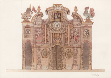 Sussex Postcard - Glyndebourne Festival Opera - Set Design For The Clock Tower By Maurice Sendak - Mo’s Postcards 