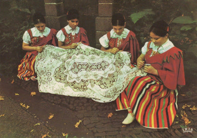 Portugal Postcard - Madeira Embroiderers - Mo’s Postcards 