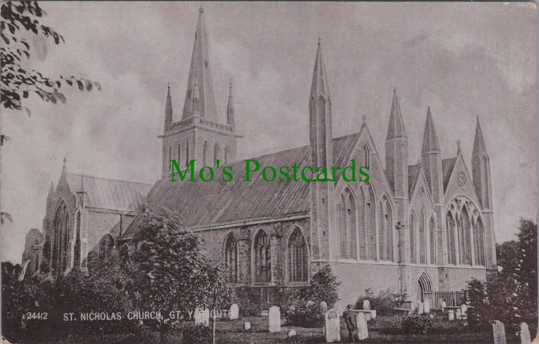Norfolk Postcard - Great Yarmouth, St Nicholas Church   DC1278