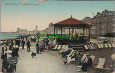Sussex Postcard - Bognor, East Parade Bandstand  DC1217