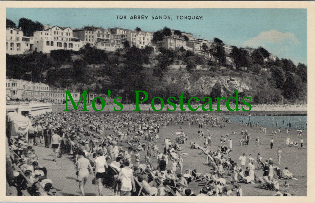 Devon Postcard - Tor Abbey Sands, Torquay SW11850