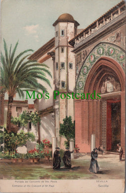 Spain Postcard - Seville, Entrance of The Convent of St Paul  SW11853