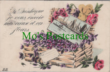 Load image into Gallery viewer, France Postcard - Dunkerque Greetings, Flowers SW11871
