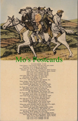 Devon Postcard - Widecombe Fair Folk Song Lyrics  SW11872