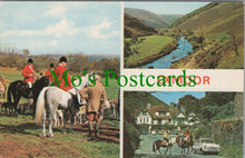 Load image into Gallery viewer, Devon Postcard - Exmoor Hunt, Hunters Inn, Doone Valley SW11880
