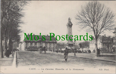 France Postcard - Caen, La Caserne Hamelin Et Le Monument  SW11881