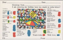 Load image into Gallery viewer, Holiday Message Postcard - Wish You Were Here Checklist  SW13410
