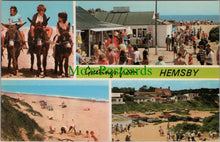 Load image into Gallery viewer, Norfolk Postcard - Greetings From Hemsby  SW13412
