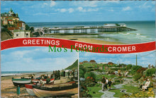 Load image into Gallery viewer, Norfolk Postcard - Greetings From Cromer   SW13425
