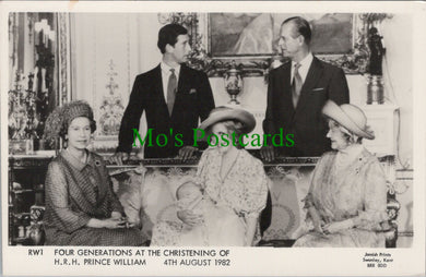 Royalty Postcard - Christening of Prince William  SW13521