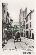 Load image into Gallery viewer, Worcestershire Postcard - Old Worcester High Street c1910 - SW13441
