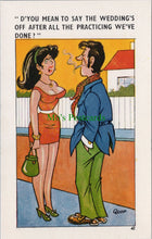 Load image into Gallery viewer, Comic Postcard - Risque / Saucy / Couple / Smoker /  Wedding SW13586
